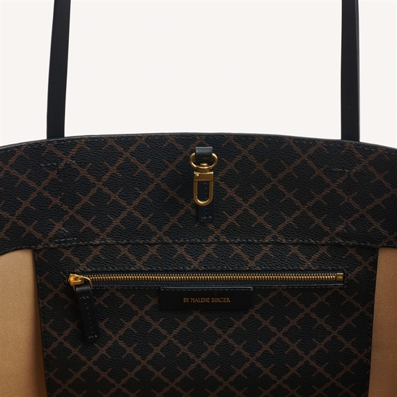 By Malene Birger Abi Tote Bag, Dark Chocolate